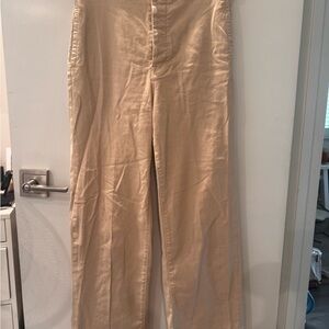 Mother Jeans Tan Wide Leg Pants